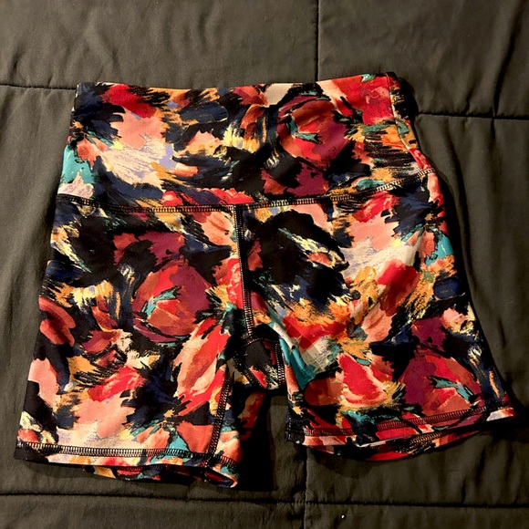 RBX Pants - NWOT RBX Biker Shorts abstract paintbrush multicolor size small
